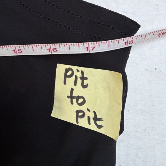 90s Y2K Vintage Express Cami Top Womens Small Black Chiffon Whimsy Sheer Fairy - Picture 7 of 11